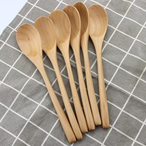 ช้อนไม้เนื้อแข็งคุณภาพดีเยี่ยม เกรดอาหาร ใช้ได้กับน้ำผึ้ง ชา และของเหลวอื่นๆ ขนาดเล็ก - Product Image 3