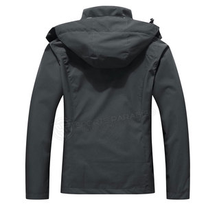 Veste Softshell imperméable respirante à capuche pour homme, style streetwear, nouvelle conception 2024, vente en gros, pour l'extérieur - Product Image 2
