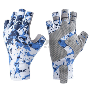 Gants de pêche durables avec paumes rembourrées, couche extérieure résistante au vent et sangles réglables pour une meilleure sécurité pendant les longues journées de pêche - Product Image 3