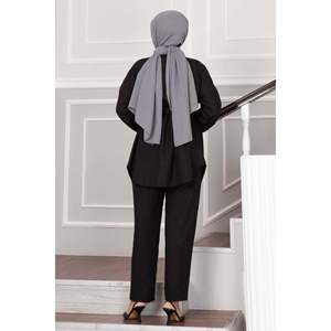 ชุดกิโมโนสีดำคาดเข็มขัดถอดได้ชุดเจียมเนื้อเจียมตัว - Product Image 1