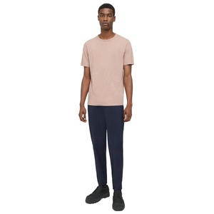 Camisetas de Verano para Hombre, Elegantes, Cuello Redondo, de Seda/Algodón, Secado Rápido, Transpirables, Ecológicas, al por Mayor, Estilo Holgado con Hombros Caídos - Product Image 5