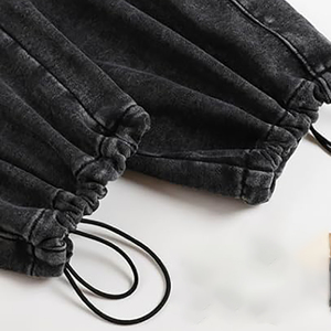 Pantalon de survêtement pour hommes, délavé à l'acide, vêtements de sport, tissu en coton, collection hiver, pantalon de survêtement décontracté et confortable pour hommes - Product Image 6