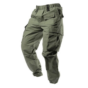100% Cotton <b>Drawstring</b>, Man <b>Trouser</b> Custom Pockets Tactical Cargo Pants for Men Pants Stretch Flexible Men Casual <b>Trousers</b> - Product Image 3