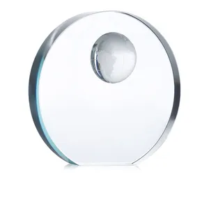 Prensapapeles de Vidrio Personalizado Mondal para Decoración y Accesorios de Oficina - Product Image 1