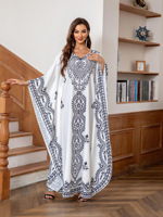 Abaya Dubaï 2026, robe élégante de luxe imprimée et brodée, robe de soirée pour femmes, robe d'Aïd