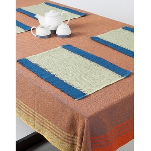 Wholesale Customized Printed <b>Table</b> Placemats Linen GOTS Certified Indian Jacquard Technics Yarn Dyed Waterproof Durable Luxury - Product Image 3
