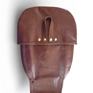 Sac à épée Geoffrey SK200 en cuir de vache véritable marron 50-70L Portable Léger avec fermeture à boucle Réutilisable - Product Image 2