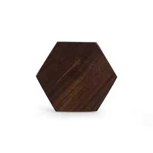 Handmade Acacia Wood Square Cup Coasters <b>Polished</b> Tea Plate and Wooden walnut coasters by crescent crafts - Product Image 4