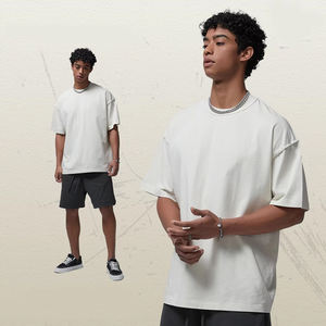 Nuevo diseño 230 Gsm 100% algodón Streetwear camiseta personalizada impresa camiseta Heavywight camiseta de gran tamaño para hombres - Product Image 2