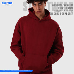 280 GSM sweats à capuche en coton doux confortable unisexe sweats tenue décontracté chaud prix d'usine en gros Logo personnalisé vêtements - Product Image 4