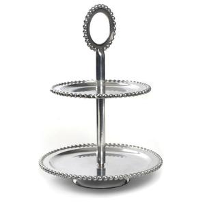 Attractive Fruit Cake Serving Metal Cake Stand Dinner <b>Table</b> Top Decoration Sustainable <b>Birthday</b> Cake Pastry Serving Platter - Product Image 3