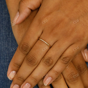 ราคาการผลิตใหม่แหวนหมั้นเพชรสำหรับงานแต่งงานแหวนทองคำที่เรียบง่าย CVD เครื่องประดับสำหรับผู้หญิง - Product Image 4