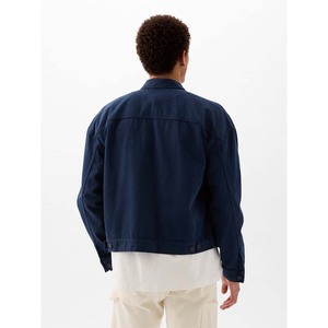 Chaqueta vaquera clásica y vintage con logotipo personalizado para hombre, chaqueta vaquera de gran tamaño de alta calidad con diseño de hombros caídos - Product Image 2