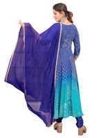 Robe longue Kurti pour femme avec broderie fantaisie, en viscose, soie et rayonne - Marque AARYA - Inde, Pakistan - Meilleur prix de gros pour vêtements ethniques