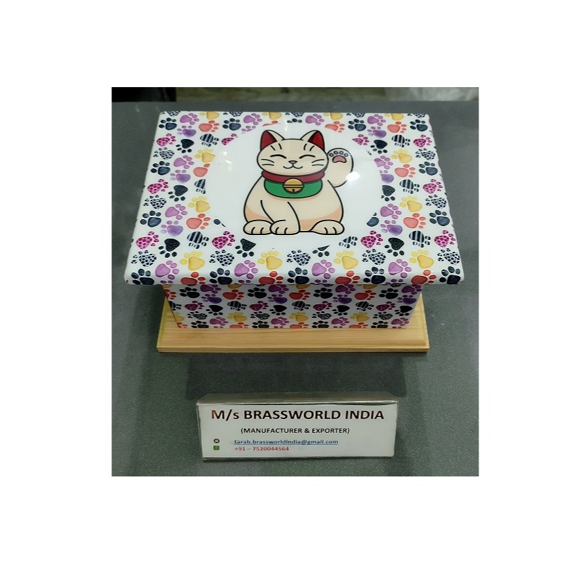 Wooden Casket Pet Urns Information | BRASSWORLD INDIA BWI-786-6065