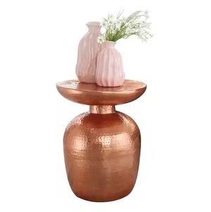 Mesa nido de tambor antiguo moderno, muebles de Metal martillado, uso doméstico, mesitas de noche, sofá, mesas auxiliares, mesas decorativas para sala de estar - Product Image 2