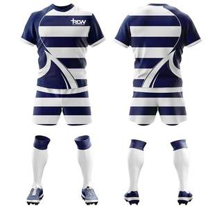 Uniforme de rugby hecho a medida 100% poliéster transpirable en todas las tallas - Product Image 6