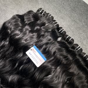 2025 Meilleures ventes Extensions de cheveux ondulés naturels Grand stock Cheveux humains bruts Vietnam trame de cuticules vierges Double dessiné ondulé - Product Image 6