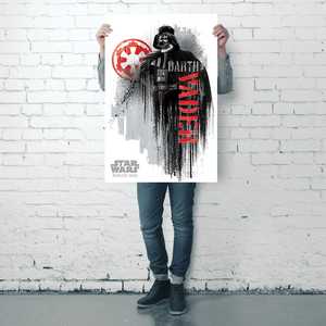 Cuadro Decorativo de Pared de Rogue One, una Historia de Star Wars, Diseño Moderno de Darth Vader en Estilo Grunge sobre Lienzo - Product Image 4