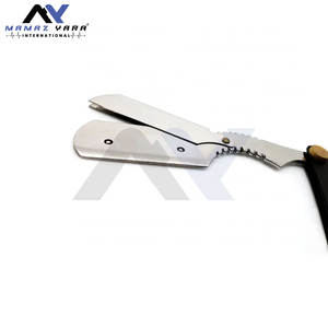 Navaja de Afeitar Profesional de Alta Calidad para Hombre, con Logotipo Personalizado, Hoja Deslizante, Color Negro, Navaja de Afeitar Clásica para Salón y Cuidado Personal en Casa - Product Image 3