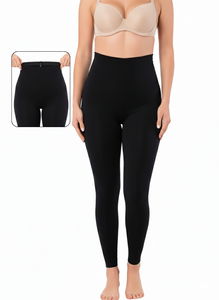 Leggings Moldeadores de Cintura Alta con Corte Láser - Pantalones de Yoga Sin Costuras con Control de Abdomen - Corsé Reductor Invisible 1026 - Product Image 3