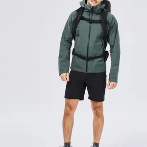 แจ็กเก็ตไนลอนปักโลโก้แบบย้อนยุคสำหรับผู้ชายเสื้อกันลมไม่มีท่อ - Product Image 5