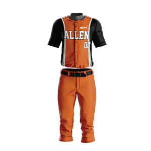 Uniformes de baseball en gros, maillots d'équipe personnalisés, ensembles de pantalons, séchage rapide, 100% polyester, impression par transfert thermique, respirant, grandes tailles - Product Image 1
