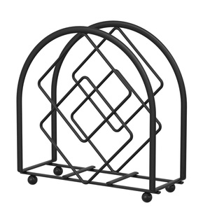 Wrought Iron Metal Napkin Holder <b>Black</b> Color Stylish Napkin Stand for Home and Dining Table Decorative Handmade - Product Image 3