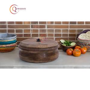 หม้อไฟพร้อมฝาปิดทรงกลมสำหรับบ้านโรงแรมอาหารเสิร์ฟร้อนตกแต่งจานทำจากไม้ปรับขนาดได้ตามต้องการ - Product Image 5