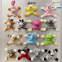 Aimants de réfrigérateur en peluche animaux de dessin animé de 9-10 cm pour enfants, cadeau, autocollants magnétiques pour réfrigérateur, décoration souvenir pour machine à griffes