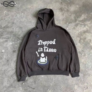 เสื้อฮู้ดดี้400 450 500หนา600แกรมสำหรับผู้ชายพิมพ์ลายพัฟเสื้อมีฮู้ดผ้าคอตตอนมีกระเป๋าข้างแบบวินเทจสั่งทำได้ Dtg 14oz - Product Image 6