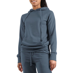 Sweat à capuche uni personnalisé de haute qualité pull en molleton de coton pour femmes sweats à capuche pour femmes - Product Image 4