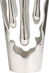 Vase à fleurs en métal de conception fondante unique moderne Jardinières décoratives de table complexes et détaillées pour bureau à domicile ou événement - Product Image 5