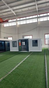 Maison conteneur moderne modulaire en acier, capsule spatiale portable, villa, atelier extérieur commercial inspiré de l'entrepôt à Dubaï - Product Image 3