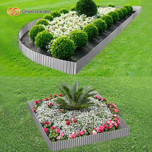 Borde de Jardín de Acero Laminado en Frío Plateado de 10'*20', Flexible y sin Herramientas, para Jardín y Macizos de Flores - Product Image 1