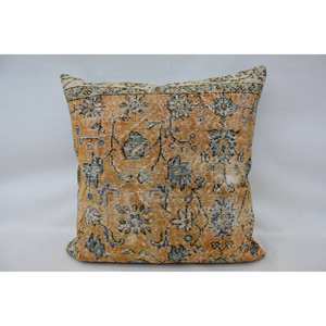 Premium Beige Paisley Patchwork Wool <b>Pillow</b> 32x32 Inch Decorative Cushion Woven Vintage Square Portable Bedding Sofa Christmas - Product Image 1