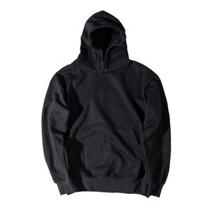 Sweat-shirt à capuche zippé noir pour homme, 100% coton, coupe régulière, coupe-vent, respirant, doublé, poches frontales, poignets côtelés, décontracté - Product Image 6