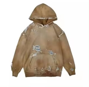 Capucha desgastada estilo 100% algodón Pakistán hecho sudaderas con capucha para hombres cómodo básico todos los colores gran oferta invierno esencial liso teñido - Product Image 5