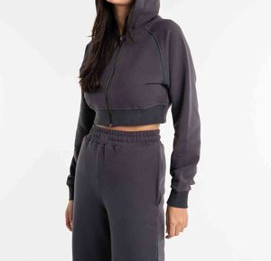 <b>Bulk</b> Cheap Sweat School Tracksuits Custom Blank Suits Women's Joggers, New Grey Hooded Tracksuit Set - Product Image 4