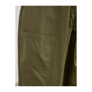 กางเกงผ้าคอตตอนผสมพร้อมดีเทลกระเป๋าระบายอากาศ - Product Image 4