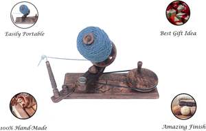 Fil de bois grande boule enrouleur et dessus de table porte-parapluie rapide et Crochet outils de tricot à main enrouleur de laine - Product Image 2