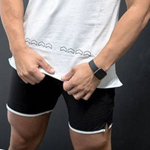 Short de Sport pour Homme Séchage Rapide 100% Coton Sports d'Été Pantalon d'Entraînement de Course à Pied avec Logo Avant Vente en Gros - Product Image 5