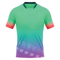 Uniformes de cricket sublimés personnalisés de haute qualité pour hommes 100% Design de t-shirt