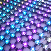 Pantallas LED de Rejilla Transparentes para Exteriores XQD P50 P100, Resistentes al Agua, RGB, Binax Pixel, para Centros Comerciales