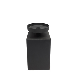 Juego de 2 portavelas de madera de hierro y cuero, soporte de Color marrón y dorado de gran tamaño para decoración de bodas - Product Image 3