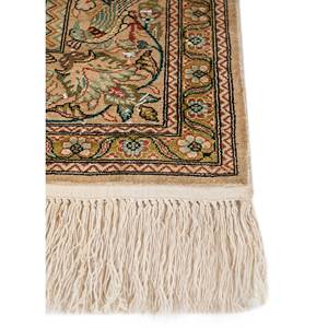 Tapis en soie noué à la main Gulmarg Pae-6242, épaisseur 10 mm, motif rectangulaire à médaillon, idéal pour l'entrée de la maison des adolescents, le couloir ou le salon - Product Image 4