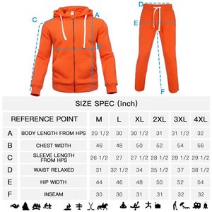 Tracksuit Men,Casual Outfit Hooded <b>Jacket</b> Sweatsuits for Men <b>running</b> Jogging Suits Sets - Product Image 6