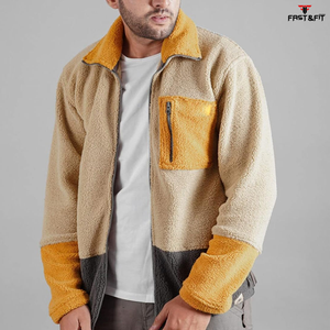 Prix de gros Veste polaire formelle de printemps pour hommes avec logo à l'avant, de couleur unie et personnalisée, à vendre - Product Image 2