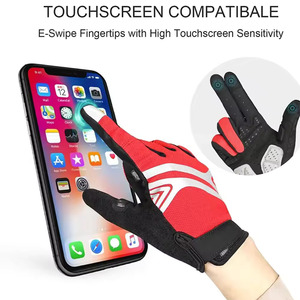 Guantes de ciclismo unisex de alta calidad para hombre y mujer, guantes de Spandex para carreras con logotipo personalizado, venta al por mayor - Product Image 5