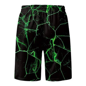 กางเกงขาสั้นเล่นกีฬาของผู้ชายกางเกงขาสั้นผ้าโพลีเอสเตอร์พิมพ์ซับลิเมชันสำหรับ100% ขนาดใหญ่พิเศษสำหรับฤดูร้อน - Product Image 2